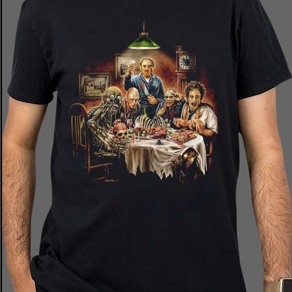 Black Graphic Short Sleeve Tee